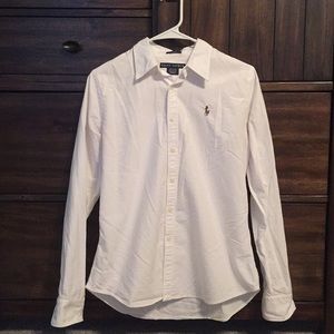 Classic Ralph Lauren white button-up
